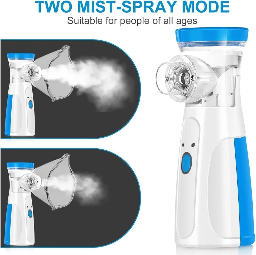Nebulizer with two mist-spray modes on a white background