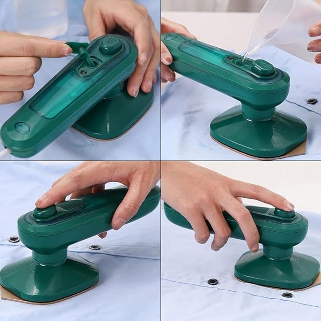 Green tool being used on a white surface