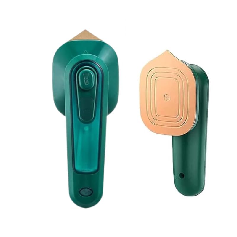 Two green and beige gardening tools on a white background