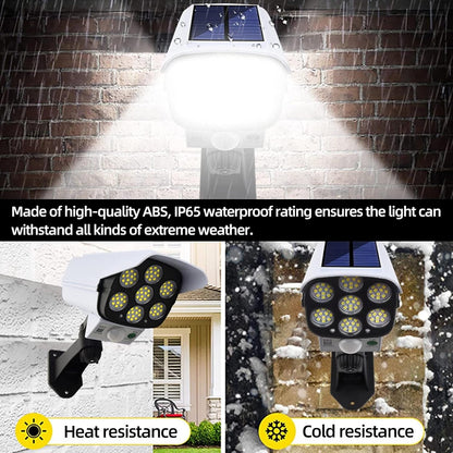 Solar Motion Sensor Light with Remote | Outdoor Security LED Light